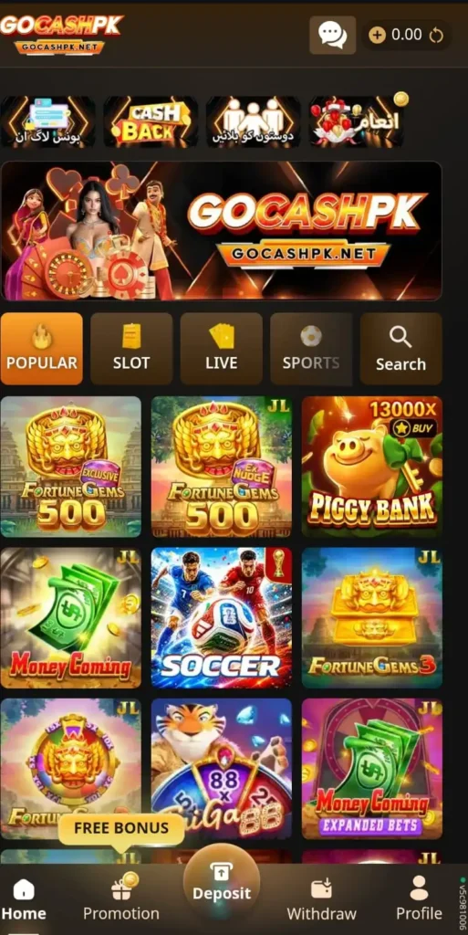 Gocashpk Game